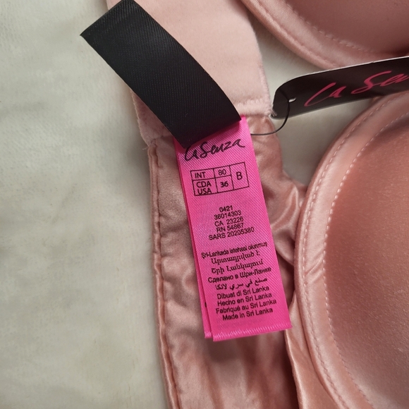 LaSenza Comfort Push Up Pink Satin Bra. 36B - Picture 6 of 10